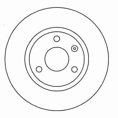 Alanko 304365 Unventilated front brake disc 304365