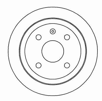 Alanko 304372 Rear brake disc, non-ventilated 304372