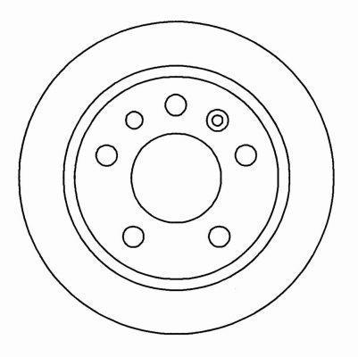 Alanko 304092 Rear brake disc, non-ventilated 304092