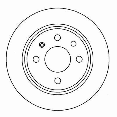 Alanko 304101 Rear brake disc, non-ventilated 304101