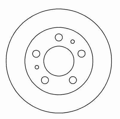 Alanko 304171 Unventilated front brake disc 304171
