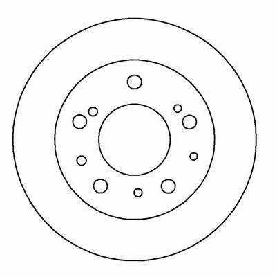 Alanko 304193 Unventilated front brake disc 304193