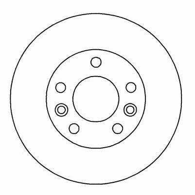 Alanko 304209 Rear brake disc, non-ventilated 304209