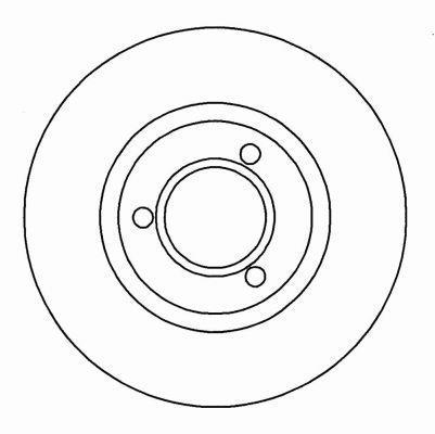 Alanko 304244 Unventilated front brake disc 304244
