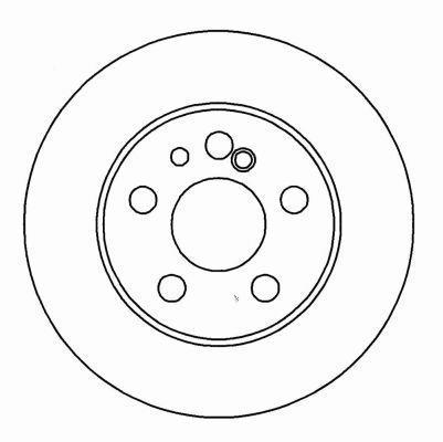 Alanko 304753 Rear brake disc, non-ventilated 304753
