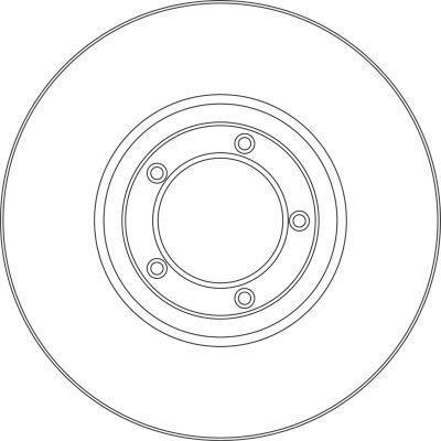 Alanko 304756 Unventilated front brake disc 304756