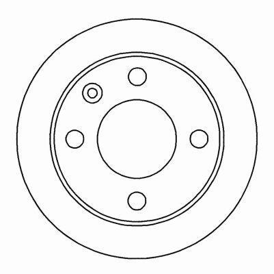 Alanko 304757 Unventilated front brake disc 304757