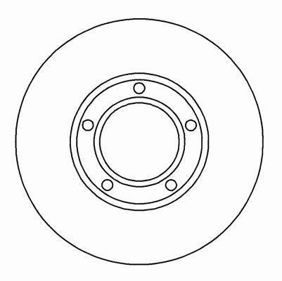 Alanko 304760 Unventilated front brake disc 304760
