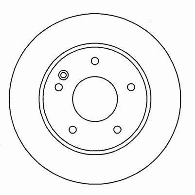 Alanko 304770 Unventilated front brake disc 304770