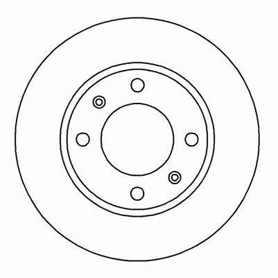 Alanko 304778 Rear brake disc, non-ventilated 304778