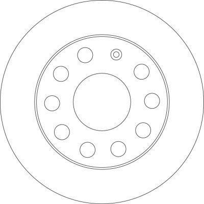 Alanko 304799 Rear brake disc, non-ventilated 304799