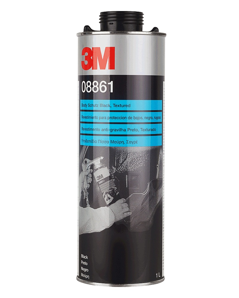 3M 08861 Anti-gravine coating to protect the bottom of the body, black, 1 L 08861