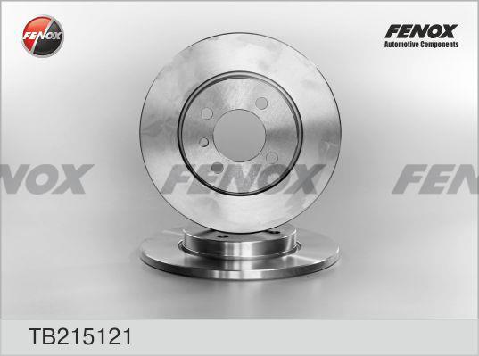Fenox TB215121 Unventilated front brake disc TB215121