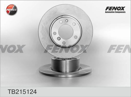 Fenox TB215124 Unventilated front brake disc TB215124