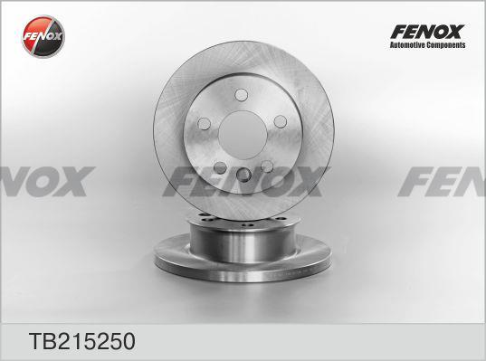Fenox TB215250 Unventilated front brake disc TB215250