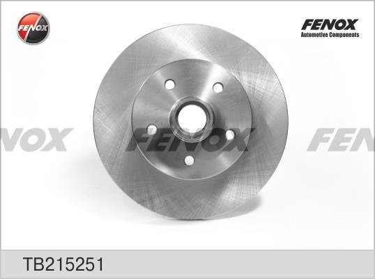 Fenox TB215251 Unventilated front brake disc TB215251