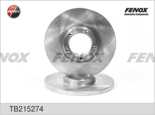 Fenox TB215274 Unventilated front brake disc TB215274