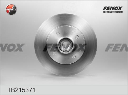 Fenox TB215371 Rear brake disc, non-ventilated TB215371