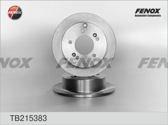 Fenox TB215383 Rear brake disc, non-ventilated TB215383