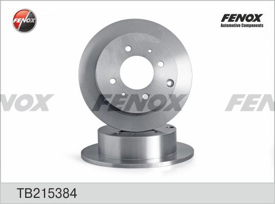 Fenox TB215384 Rear brake disc, non-ventilated TB215384