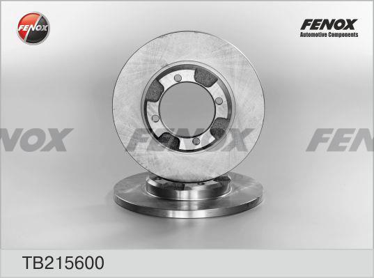 Fenox TB215600 Unventilated front brake disc TB215600
