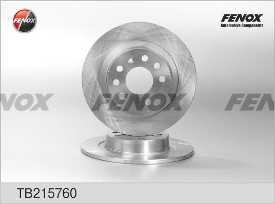 Fenox TB215760 Brake disc TB215760