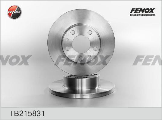 Fenox TB215831 Unventilated front brake disc TB215831