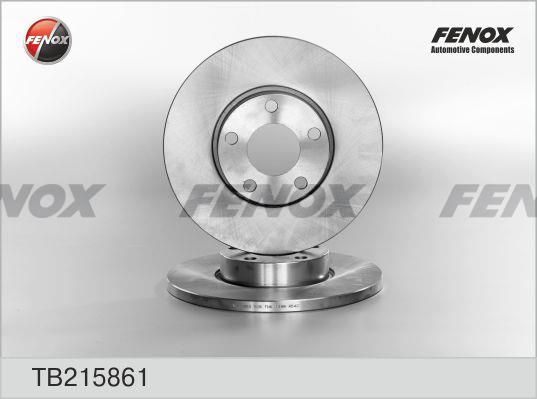 Fenox TB215861 Unventilated front brake disc TB215861