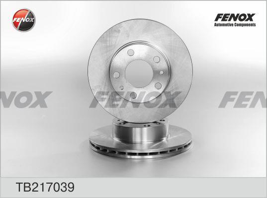 Fenox TB217039 Front brake disc ventilated TB217039