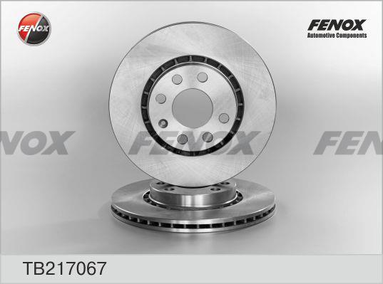 Fenox TB217067 Front brake disc ventilated TB217067