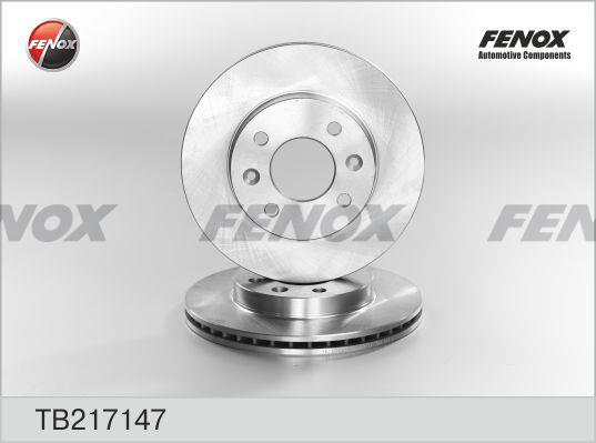 Fenox TB217147 Front brake disc ventilated TB217147