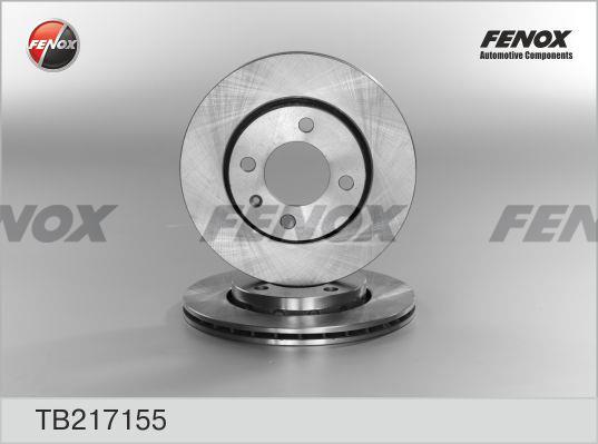 Fenox TB217155 Front brake disc ventilated TB217155