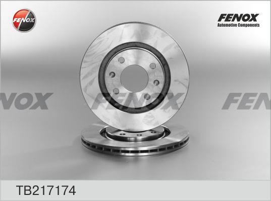 Fenox TB217174 Front brake disc ventilated TB217174
