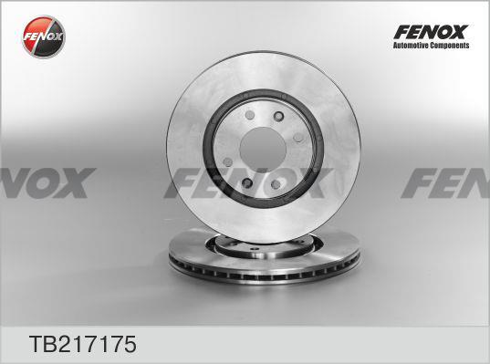 Fenox TB217175 Front brake disc ventilated TB217175