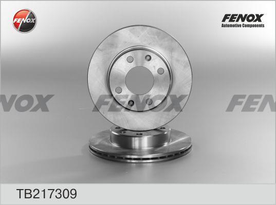 Fenox TB217309 Front brake disc ventilated TB217309