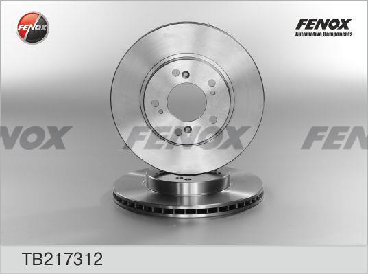 Fenox TB217312 Front brake disc ventilated TB217312