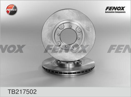 Fenox TB217502 Front brake disc ventilated TB217502