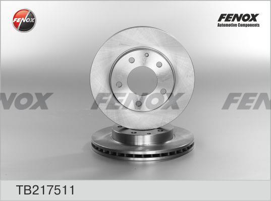 Fenox TB217511 Front brake disc ventilated TB217511