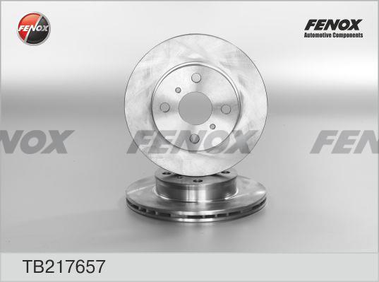 Fenox TB217657 Front brake disc ventilated TB217657