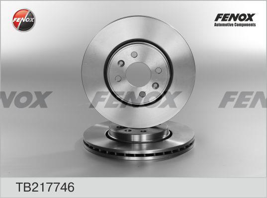 Fenox TB217746 Front brake disc ventilated TB217746