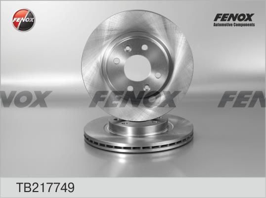 Fenox TB217749 Front brake disc ventilated TB217749