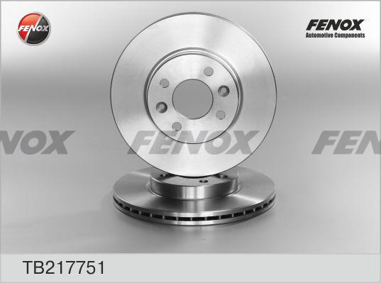 Fenox TB217751 Front brake disc ventilated TB217751