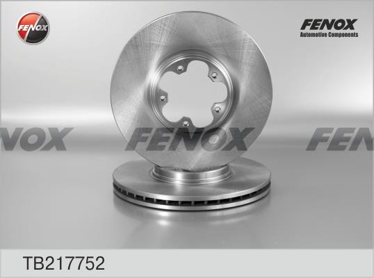 Fenox TB217752 Front brake disc ventilated TB217752