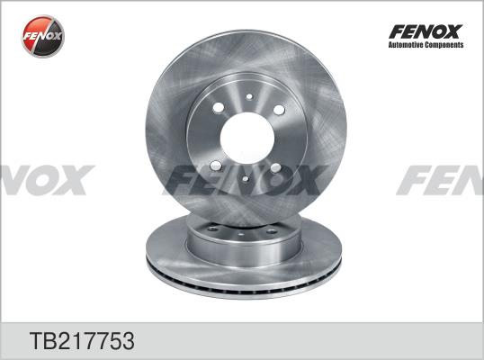 Fenox TB217753 Front brake disc ventilated TB217753