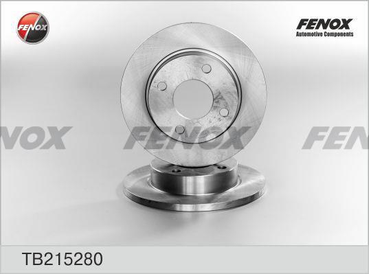 Fenox TB215280 Unventilated front brake disc TB215280
