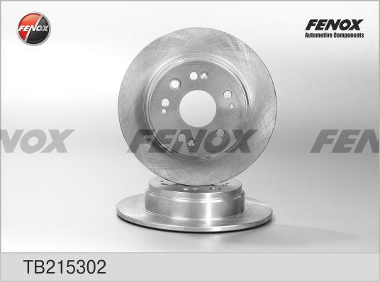 Fenox TB215302 Rear brake disc, non-ventilated TB215302