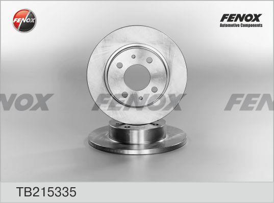 Fenox TB215335 Unventilated front brake disc TB215335