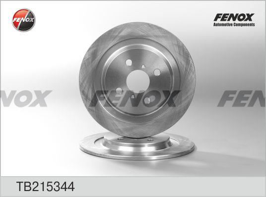 Fenox TB215344 Rear brake disc, non-ventilated TB215344