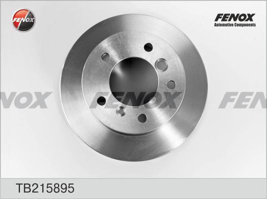 Fenox TB215895 Rear brake disc, non-ventilated TB215895