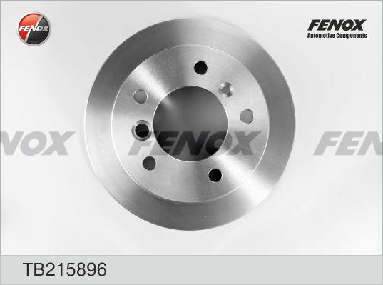 Fenox TB215896 Rear brake disc, non-ventilated TB215896